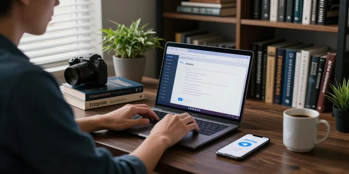 Setting up Telegram Chinese language interface on a laptop, showcasing a user-friendly tutorial workspace.