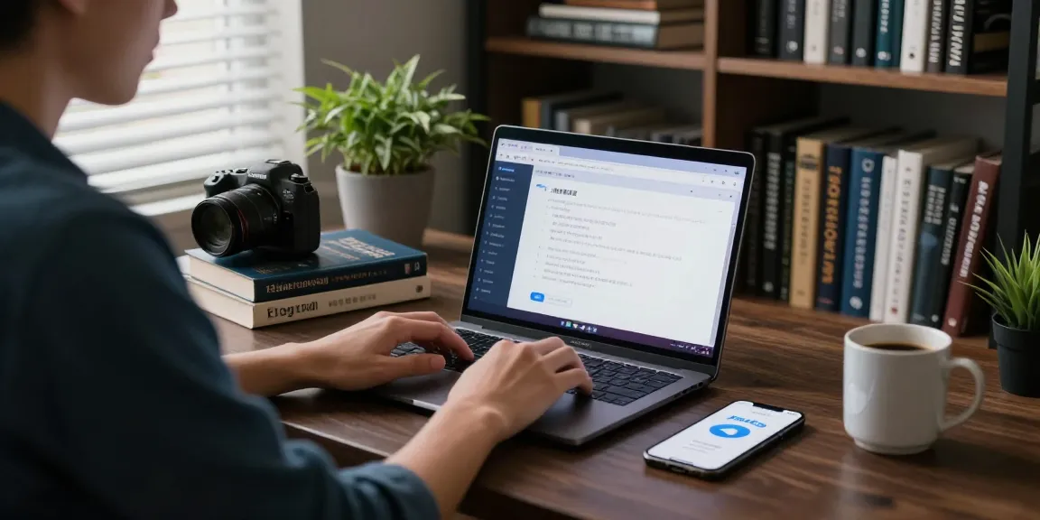 Setting up Telegram Chinese language interface on a laptop, showcasing a user-friendly tutorial workspace.